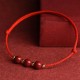 Natural Lucky Cinnabar Bead Blessing Bracelet Anklet Natural Lucky Cinnabar Bead Blessing Bracelet Anklet
