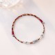 925 Sterling Silver Koi Fish Colorful String Bracelet Anklet 925 Sterling Silver Koi Fish Colorful String Bracelet Anklet