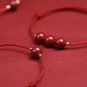 Natural Lucky Cinnabar Bead Blessing Bracelet Anklet Natural Lucky Cinnabar Bead Blessing Bracelet Anklet