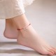 925 Sterling Silver Red String Braid Bell Charm Anklet 925 Sterling Silver Red String Braid Bell Charm Anklet