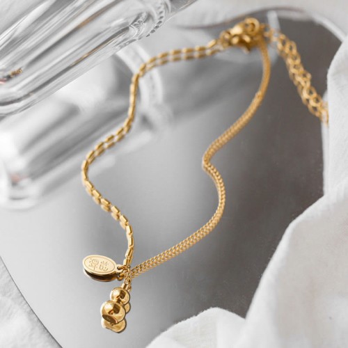 18k Gold Lucky Gourd Wealth Buckle Anklet 18k Gold Lucky Gourd Wealth Buckle Anklet