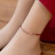 Strawberry Crystal Beads Luck Red String Anklet Strawberry Crystal Beads Luck Red String Anklet