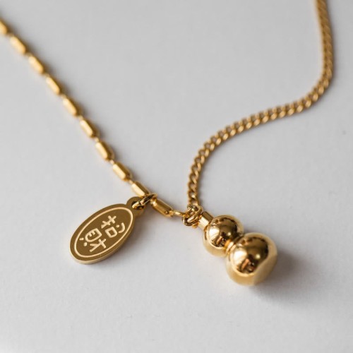 18k Gold Lucky Gourd Wealth Buckle Anklet 18k Gold Lucky Gourd Wealth Buckle Anklet