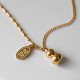 18k Gold Lucky Gourd Wealth Buckle Anklet 18k Gold Lucky Gourd Wealth Buckle Anklet