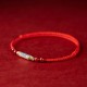 925 Sterling Silver Koi Fish Cinnabar Wealth Bracelet Anklet 925 Sterling Silver Koi Fish Cinnabar Wealth Bracelet Anklet