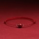 Natural Lucky Cinnabar Bead Blessing Bracelet Anklet Natural Lucky Cinnabar Bead Blessing Bracelet Anklet