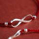 925 Sterling Silver Endless Knot Protection Luck Anklet 925 Sterling Silver Endless Knot Protection Luck Anklet