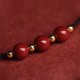 Natural Lucky Cinnabar Bead Blessing Bracelet Anklet Natural Lucky Cinnabar Bead Blessing Bracelet Anklet