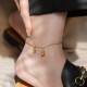 18k Gold Lucky Gourd Wealth Buckle Anklet 18k Gold Lucky Gourd Wealth Buckle Anklet