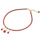 Red Agate Confidence Calm Anklet Red Agate Confidence Calm Anklet
