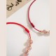 Strawberry Crystal Beads Luck Red String Anklet Strawberry Crystal Beads Luck Red String Anklet