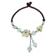 Flower Jade Butterfly Luck Abundance Anklet Flower Jade Butterfly Luck Abundance Anklet