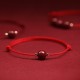 Natural Lucky Cinnabar Bead Blessing Bracelet Anklet Natural Lucky Cinnabar Bead Blessing Bracelet Anklet
