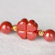 Four Leaf Clover Cinnabar Blessing Calm Bracelet Anklet Four Leaf Clover Cinnabar Blessing Calm Bracelet Anklet