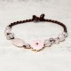 Flower of Love Pink Crystal Soothing Anklet