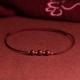 Natural Lucky Cinnabar Bead Blessing Bracelet Anklet Natural Lucky Cinnabar Bead Blessing Bracelet Anklet