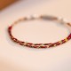 925 Sterling Silver Koi Fish Colorful String Bracelet Anklet 925 Sterling Silver Koi Fish Colorful String Bracelet Anklet