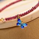 Garnet Tourmaline Butterfly Protection Bracelet Anklet Garnet Tourmaline Butterfly Protection Bracelet Anklet