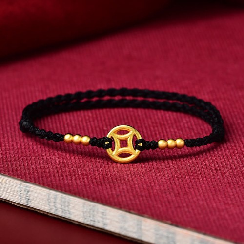 Copper Coin Strength Braided Bracelet Anklet Copper Coin Strength Braided Bracelet Anklet