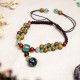 Wenge Wood Green Aventurine Balance Protection Anklet Wenge Wood Green Aventurine Balance Protection Anklet