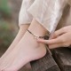 925 Sterling Silver Red String Braid Bell Charm Anklet 925 Sterling Silver Red String Braid Bell Charm Anklet