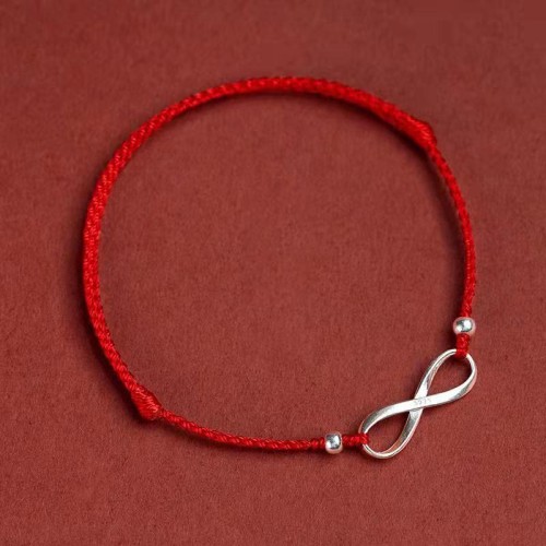 925 Sterling Silver Endless Knot Protection Luck Anklet 925 Sterling Silver Endless Knot Protection Luck Anklet