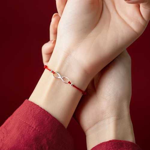 925 Sterling Silver Endless Knot Protection Luck Anklet 925 Sterling Silver Endless Knot Protection Luck Anklet