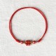 Four Leaf Clover Cinnabar Blessing Calm Bracelet Anklet Four Leaf Clover Cinnabar Blessing Calm Bracelet Anklet