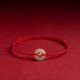 999 Gold Bead Peace Buckle Hetian Jade Bracelet Anklet 999 Gold Bead Peace Buckle Hetian Jade Bracelet Anklet
