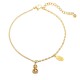 18k Gold Lucky Gourd Wealth Buckle Anklet 18k Gold Lucky Gourd Wealth Buckle Anklet