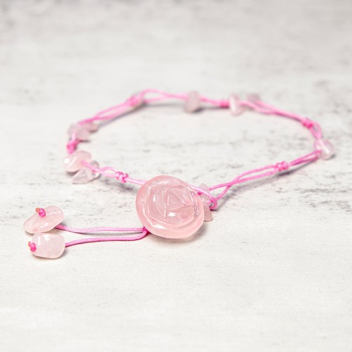 Amethyst Pink Crystal Green Aventurine Peace Anklet Amethyst Pink Crystal Green Aventurine Peace Anklet
