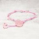 Amethyst Pink Crystal Green Aventurine Peace Anklet Amethyst Pink Crystal Green Aventurine Peace Anklet