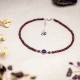 Garnet Amethyst Purification Calm Anklet Garnet Amethyst Purification Calm Anklet