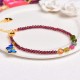 Garnet Tourmaline Butterfly Protection Bracelet Anklet Garnet Tourmaline Butterfly Protection Bracelet Anklet