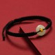 999 Gold Bead Peace Buckle Hetian Jade Bracelet Anklet 999 Gold Bead Peace Buckle Hetian Jade Bracelet Anklet