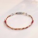 925 Sterling Silver Koi Fish Colorful String Bracelet Anklet 925 Sterling Silver Koi Fish Colorful String Bracelet Anklet