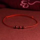 Natural Lucky Cinnabar Bead Blessing Bracelet Anklet Natural Lucky Cinnabar Bead Blessing Bracelet Anklet