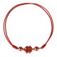 Four Leaf Clover Cinnabar Blessing Calm Bracelet Anklet Four Leaf Clover Cinnabar Blessing Calm Bracelet Anklet