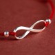 925 Sterling Silver Endless Knot Protection Luck Anklet 925 Sterling Silver Endless Knot Protection Luck Anklet