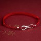 925 Sterling Silver Endless Knot Protection Luck Anklet 925 Sterling Silver Endless Knot Protection Luck Anklet