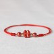 Four Leaf Clover Cinnabar Blessing Calm Bracelet Anklet Four Leaf Clover Cinnabar Blessing Calm Bracelet Anklet