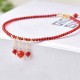 Red Agate Confidence Calm Anklet Red Agate Confidence Calm Anklet