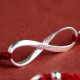 925 Sterling Silver Endless Knot Protection Luck Anklet 925 Sterling Silver Endless Knot Protection Luck Anklet