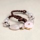 Flower of Love Pink Crystal Soothing Anklet