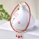 Red Agate Confidence Calm Anklet Red Agate Confidence Calm Anklet