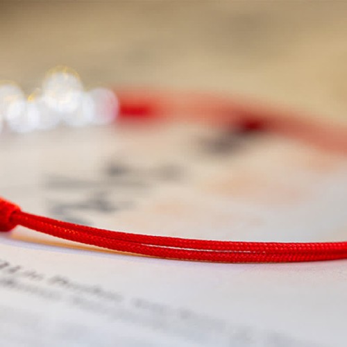 925 Sterling Silver Red String Braid Bell Charm Anklet 925 Sterling Silver Red String Braid Bell Charm Anklet