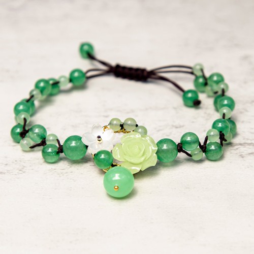 Financial Success Jade Braided Prosperity Anklet Financial Success Jade Braided Prosperity Anklet