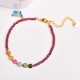 Garnet Tourmaline Butterfly Protection Bracelet Anklet Garnet Tourmaline Butterfly Protection Bracelet Anklet