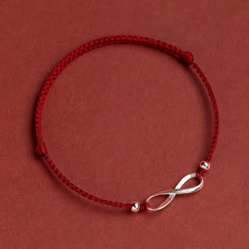 925 Sterling Silver Endless Knot Protection Luck Anklet 925 Sterling Silver Endless Knot Protection Luck Anklet