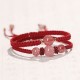 Natural Strawberry Quartz Love Red String Bracelet Anklet Natural Strawberry Quartz Love Red String Bracelet Anklet